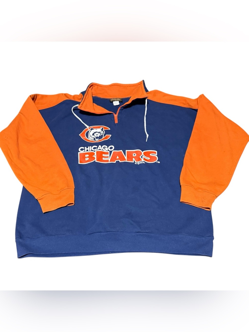 Vintage Chicago Bears Sweatshirt Mens XL Blue NFL Hummer Sportswear 90s